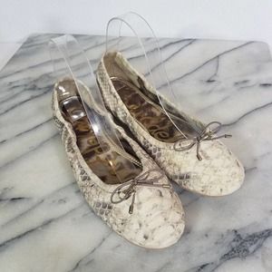 Sam Edelman Snakeskin Felicia Flat